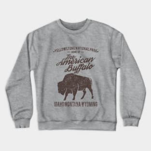 Yellowstone - The American Buffalo, Vintage/Retro Design Crewneck Sweatshirt